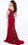 59695 Floral Embroidered Sweetheart Off-Shoulder Prom Dress