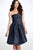 Donna Ricco - 8056879M Strapless Silk Bubble Dress in Gray