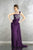 MNM Couture - 5977 Bejeweled One Shoulder Dress In Purple