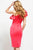 59910 Flounced One Shoulder Sheath Dress