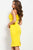 59911 One Shoulder Fitted Cocktail Dress