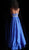 Jovani - 59926 Embellished Lace Halter Satin Ballgown in Blue
