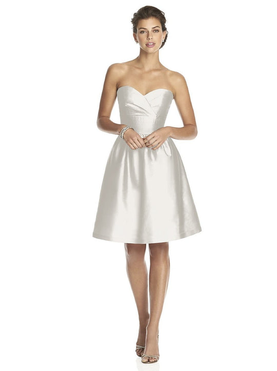 D542 Bridesmaid Dress in Snow White