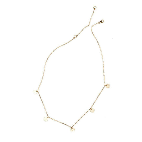 Heather Hawkins - Hammered Tiny Coin Necklace