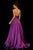 Sherri Hill - 52424 V-Neck Open Back Evening Dress In Purple