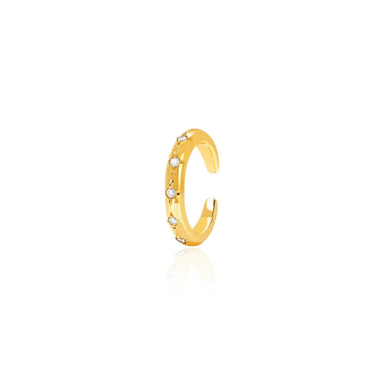 Star Set 5 Diamond Ear Cuff
