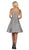 May Queen - RQ7752 Sleeveless Scoop A-line Dress In Silver