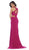 Illusion Paneled Cutout Sheath Long Prom Gown