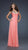 La Femme - 17019 Jewel-Adorned Ruched V-Neck Empire Gown In Pink