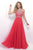 Stunning Crystal Embellished  Illusion Back Gown 11071