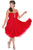 Sparkling Crystal Accented Sweetheart A-Line Cocktail Dress CE1602