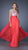La Femme - Shimmering Jeweled Bateau Illusion A-Line Gown 19815 In Red