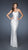 La Femme - Sequined Strapless Sweetheart Sheath Gown 18917 In White