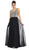 Jewel Embellished Asymmetrical Neck Chiffon Prom Dress