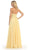 May Queen - MQ1277B Delicate Lace Strapless Corset Prom Gown