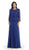 Exquisite Bateau Lace Long Evening Dress with Lace Jacket