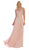 May Queen - MQ1620 Embellished Scoop Neck A-line Dress In Pink
