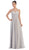 Laced-Up Illusion Neck A-Line Prom Dress