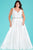 SC5222 Beaded V-neck Mikado Satin A-line Gown