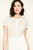 Tadashi Shoji - Laced Bodice Soft Skirt Long A-line Dress In White