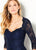 Cameron Blake - 219693 Beaded Lace Queen Anne Dress In Blue