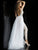 Jovani - Beaded Deep V-neck Jumpsuit With Tulle Overskirt 60010 In Neutral and White