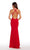 Alyce Paris 60012 Strappy Open Back Bodycon Dress in Red