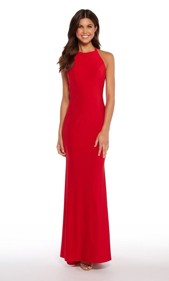 Alyce Paris - 60012 Strappy Open Back Bodycon Dress in Red