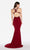 Alyce Paris - 60015 Embellished Two Piece Bodycon Jersey Dress in Red