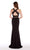 Alyce Paris - 60016 Bead Embellished Lattice Two Piece Dress in Black
