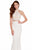 Alyce Paris - 60021 Two Piece Embroidered Halter Dress In White and Neutral