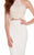Alyce Paris - 60021 Two Piece Embroidered Halter Dress In White and Neutral