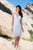 SCALA - 60031 Sequin Embellished Open Back Dress In White and Pink