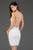 SCALA - 60031 Sequin Embellished Open Back Dress In White and Pink