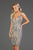 SCALA - 60031 Sequin Embellished Open Back Dress In Gray