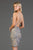 SCALA - 60031 Sequin Embellished Open Back Dress In Gray