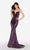 Alyce Paris - 60032 Long Sequined Plunging Sweetheart Gown in Purple