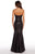 Alyce Paris - 600351 Sequined Strapless Corset Mermaid Gown In Black