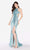 Alyce Paris - 60037 Sequined Side Cutout Sleeveless Sheath Dress in Blue