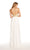 Alyce Paris - 60043 Embellished Halter Chiffon A-line Dress In White and Gold