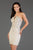 SCALA - 60045 Sequin Embellishments Halter Cocktail Dress In Nude