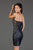 SCALA - 60045 Sequin Embellishments Halter Cocktail Dress In Blue