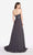 Alyce Paris - 60050 Embellished Sweetheart Chiffon A-line Dress In Gray