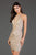 SCALA - 60052 Sequined Halter Sheath Dress In Nude