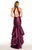 Alyce Paris - 60058 High Halter Ruffled Trumpet Gown In Purple