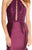 Alyce Paris - 60058 High Halter Ruffled Trumpet Gown In Purple