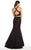 Alyce Paris - 60066 Two Piece Beaded Lace Trumpet Dress In Black