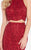 Alyce Paris - 60066 Two Piece Beaded Lace Trumpet Dress In Red