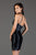 SCALA - 60072 Beaded High Halter Sheath Cocktail Dress In Gray