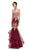 Eureka Fashion - Gilt Adorned Strapless Trumpet Evening Gown